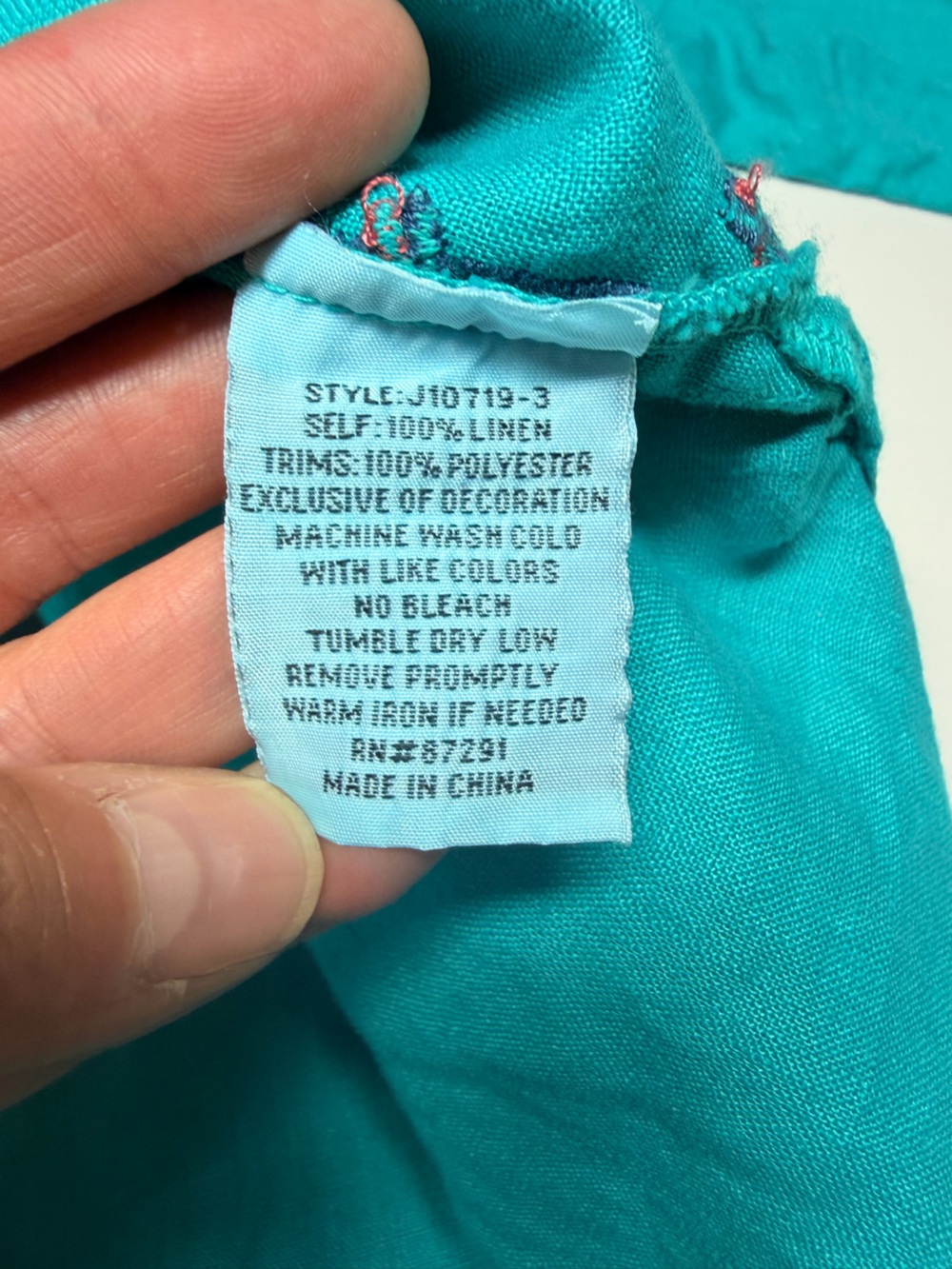 Johnny Was Sentrie Peasant Blouse - Picture 6 of 13